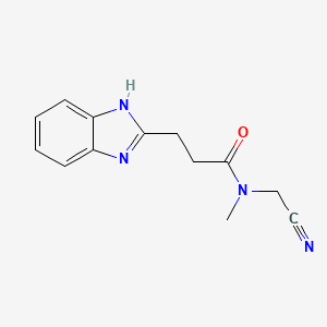molecular formula C13H14N4O B2783961 3-(1H-1,3-benzodiazol-2-yl)-N-(cyanomethyl)-N-methylpropanamide CAS No. 1355640-34-4