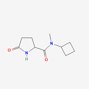 molecular formula C10H16N2O2 B2783963 N-cyclobutyl-N-methyl-5-oxopyrrolidine-2-carboxamide CAS No. 2122595-43-9