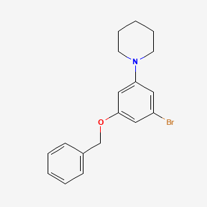 B2783984 1-[3-(Benzyloxy)-5-bromophenyl]piperidine CAS No. 2222512-15-2
