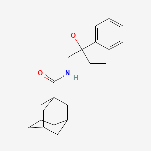 B2783991 (3r,5r,7r)-N-(2-methoxy-2-phenylbutyl)adamantane-1-carboxamide CAS No. 1797694-67-7