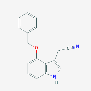 molecular formula C17H14N2O B027840 2-(4-(Benzyloxy)-1H-indol-3-yl)acetonitrile CAS No. 1464-11-5