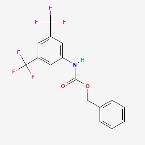 molecular formula C16H11F6NO2 B2784027 BEnzyl N-[3,5-bis(trifluoromethyl)phenyl]carbamate CAS No. 2200013-24-5