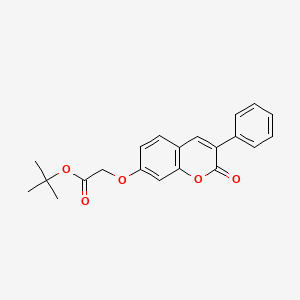 B2784033 Tert-butyl 2-(2-oxo-3-phenylchromen-7-yl)oxyacetate CAS No. 869080-45-5