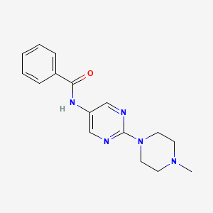 molecular formula C16H19N5O B2784131 N-[2-(4-Methylpiperazin-1-YL)pyrimidin-5-YL]benzamide CAS No. 1421509-26-3