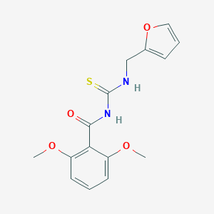 molecular formula C15H16N2O4S B278420 N-(2,6-dimethoxybenzoyl)-N'-(2-furylmethyl)thiourea 