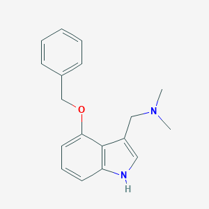 molecular formula C18H20N2O B027843 4-Benzyloxygramine CAS No. 13523-95-0