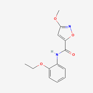 molecular formula C13H14N2O4 B2784316 N-(2-ETHOXYPHENYL)-3-METHOXY-1,2-OXAZOLE-5-CARBOXAMIDE CAS No. 1428374-69-9