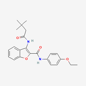 3-(3,3-dimethylbutanamido)-N-(4-ethoxyphenyl)benzofuran-2-carboxamide