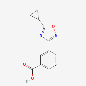 3-(5-Cyclopropyl-1,2,4-oxadiazol-3-yl)benzoic acid