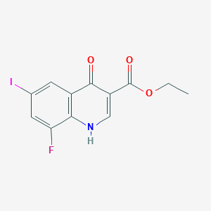 molecular formula C12H9FINO3 B2784609 Ethyl 8-fluoro-4-hydroxy-6-iodoquinoline-3-carboxylate CAS No. 228728-08-3
