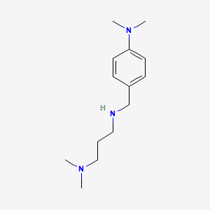 molecular formula C14H25N3 B2784631 N1-(4-(dimethylamino)benzyl)-N3,N3-dimethylpropane-1,3-diamine CAS No. 106783-29-3