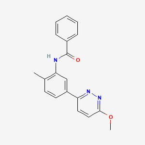 molecular formula C19H17N3O2 B2784647 N-[5-(6-methoxypyridazin-3-yl)-2-methylphenyl]benzamide CAS No. 1021111-44-3