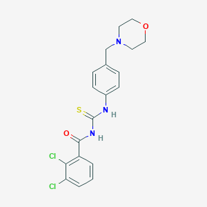 molecular formula C19H19Cl2N3O2S B278465 2,3-dichloro-N-[[4-(morpholin-4-ylmethyl)phenyl]carbamothioyl]benzamide 