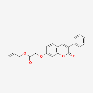 molecular formula C20H16O5 B2784675 prop-2-en-1-yl 2-[(2-oxo-3-phenyl-2H-chromen-7-yl)oxy]acetate CAS No. 869079-97-0
