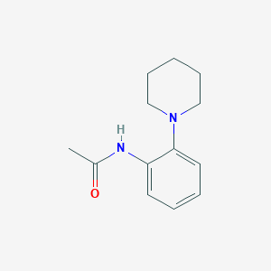 molecular formula C13H18N2O B278468 N-[2-(1-piperidinyl)phenyl]acetamide 