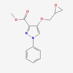 Methyl 4-(oxiran-2-ylmethoxy)-1-phenylpyrazole-3-carboxylate