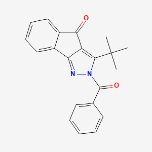 3-(Tert-butyl)-2-(phenylcarbonyl)indeno[3,2-C]pyrazol-4-one