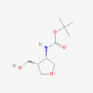 tert-Butyl ((3S,4S)-4-(hydroxymethyl)tetrahydrofuran-3-yl)carbamate