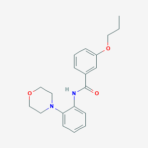 molecular formula C20H24N2O3 B278480 N-[2-(morpholin-4-yl)phenyl]-3-propoxybenzamide 