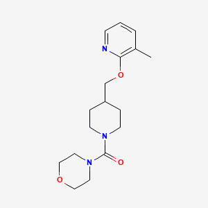 4-(4-{[(3-Methylpyridin-2-yl)oxy]methyl}piperidine-1-carbonyl)morpholine