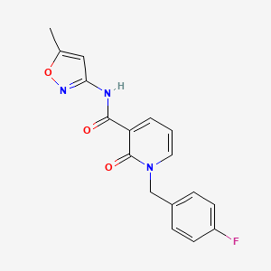 1-(4-fluorobenzyl)-N-(5-methylisoxazol-3-yl)-2-oxo-1,2-dihydropyridine-3-carboxamide