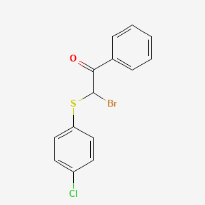 2-Bromo-2-[(4-chlorophenyl)sulfanyl]-1-phenyl-1-ethanone