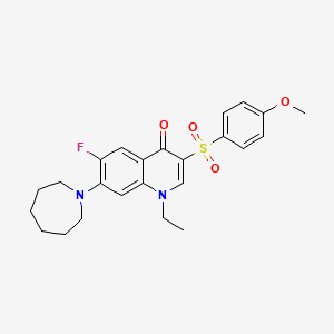 7-azepan-1-yl-1-ethyl-6-fluoro-3-[(4-methoxyphenyl)sulfonyl]quinolin-4(1H)-one