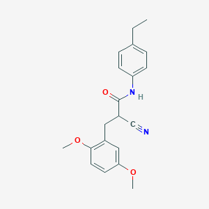 2-cyano-3-(2,5-dimethoxyphenyl)-N-(4-ethylphenyl)propanamide