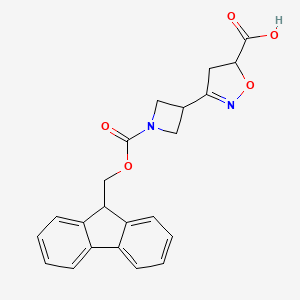3-[1-(9H-Fluoren-9-ylmethoxycarbonyl)azetidin-3-yl]-4,5-dihydro-1,2-oxazole-5-carboxylic acid