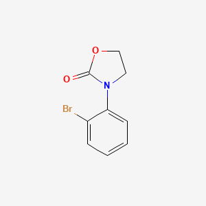 molecular formula C9H8BrNO2 B2784902 3-(2-bromophenyl)-1,3-oxazolidin-2-one CAS No. 855410-34-3
