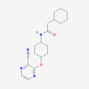 N-((1r,4r)-4-((3-cyanopyrazin-2-yl)oxy)cyclohexyl)-2-cyclohexylacetamide