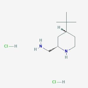 [(2S,4R)-4-Tert-butylpiperidin-2-yl]methanamine;dihydrochloride
