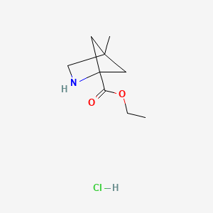 Ethyl 4-methyl-2-azabicyclo[2.1.1]hexane-1-carboxylate;hydrochloride