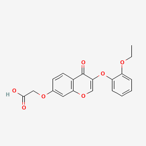 2-[3-(2-Ethoxyphenoxy)-4-oxochromen-7-yl]oxyacetic acid