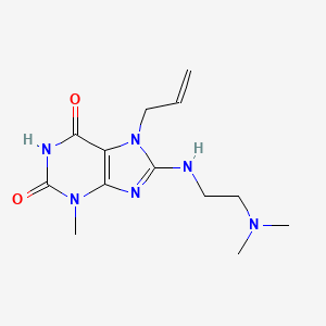 7-allyl-8-((2-(dimethylamino)ethyl)amino)-3-methyl-1H-purine-2,6(3H,7H)-dione