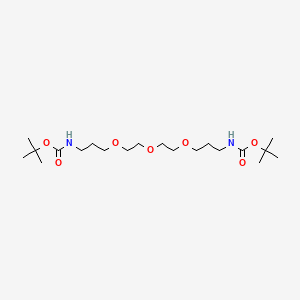 tert-butyl N-(3-{2-[2-(3-{[(tert-butoxy)carbonyl]amino}propoxy)ethoxy]ethoxy}propyl)carbamate