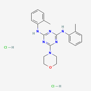 6-morpholino-N2,N4-di-o-tolyl-1,3,5-triazine-2,4-diamine dihydrochloride