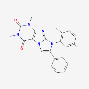 6-(2,5-Dimethylphenyl)-2,4-dimethyl-7-phenylpurino[7,8-a]imidazole-1,3-dione