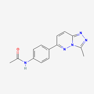 molecular formula C14H13N5O B2784978 N-(4-(3-methyl-[1,2,4]triazolo[4,3-b]pyridazin-6-yl)phenyl)acetamide CAS No. 894067-38-0