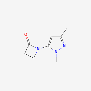 1-(1,3-dimethyl-1H-pyrazol-5-yl)azetidin-2-one