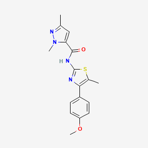 N-(4-(4-methoxyphenyl)-5-methylthiazol-2-yl)-1,3-dimethyl-1H-pyrazole-5-carboxamide