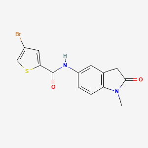 4-bromo-N-(1-methyl-2-oxoindolin-5-yl)thiophene-2-carboxamide