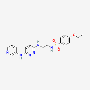 4-ethoxy-N-(2-((6-(pyridin-3-ylamino)pyridazin-3-yl)amino)ethyl)benzenesulfonamide