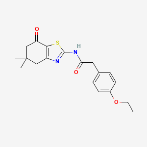 N-(5,5-dimethyl-7-oxo-4,5,6,7-tetrahydrobenzo[d]thiazol-2-yl)-2-(4-ethoxyphenyl)acetamide