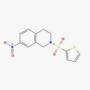 7-Nitro-2-(thiophene-2-sulfonyl)-1,2,3,4-tetrahydroisoquinoline