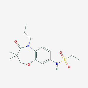 N-(3,3-dimethyl-4-oxo-5-propyl-2,3,4,5-tetrahydrobenzo[b][1,4]oxazepin-8-yl)ethanesulfonamide