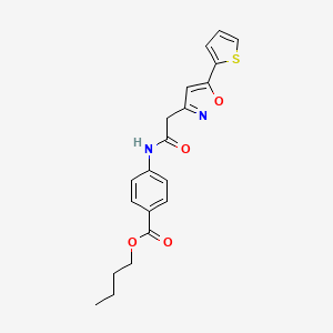 Butyl 4-(2-(5-(thiophen-2-yl)isoxazol-3-yl)acetamido)benzoate