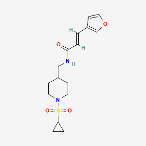 (E)-N-((1-(cyclopropylsulfonyl)piperidin-4-yl)methyl)-3-(furan-3-yl)acrylamide