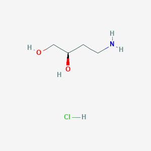 molecular formula C4H12ClNO2 B2785007 (2R)-4-aminobutane-1,2-diol hydrochloride CAS No. 2225127-14-8