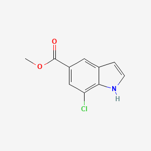 molecular formula C10H8ClNO2 B2785009 methyl 7-chloro-1H-indole-5-carboxylate CAS No. 256936-02-4